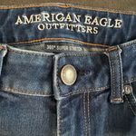 American Eagle  Dark Wash High Rise Shortie Cuffed Jeans- Size 0 Photo 2
