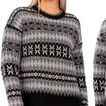 Obermeyer Obermayer Women’s 100% Wool Joanna Sweater Pullover Crewneck Ski in Pattern M Photo 0
