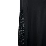 EXPRESS  Black V-Neck L/S Top Lace Sleeve Insets NWOT Size‎ Small Photo 7
