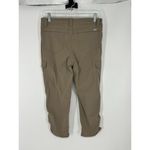 Eddie Bauer Travex Crop Ruched Capri Nylon Stretch Cargo Pants Size T6 6 Tall Photo 1