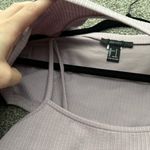 Forever 21  Lavender Ribbed Crop Long Sleeve Top Photo 1