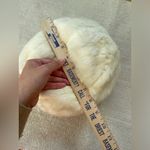 Vintage Fur Hand Muff Soft Warm Winter Accessory Silk Lined Zipper Compartment Photo 4