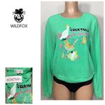 Wildfox New.  cocktails beach jumper. Small. Retails $98 Photo 6