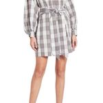 Baum und Pferdgarten LONG LANTERN SLEEVE AUBREE SHIRTDRESS WITH BELT SIZE M Blue Photo 0