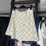 Princess Polly Ailisha Yellow Plaid Wrap Mini Skirt Photo 3