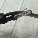 Coach Belt Brown Womens Silver Buckle Skinny Alligator Brass Leather Large 8553 Photo 1