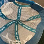 Yeti  Tarpon Fish Trucker Hat Baseball Cap Light Blue Teal SnapBack Mesh Fishing Photo 6