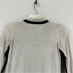 Mel & Lisa Long Sleeve Pullover Crewneck Sweater Cotton Small Black White Size XS Photo 8