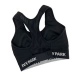 Ivy Park XXS Black Sports Bra With Mesh Back & Elastic Band Photo 1
