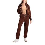 Nike  Air Women's athletic logo Jacket zip up Small chocolate brown nwot Photo 2