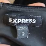 EXPRESS  BLACK VELVET CROSS STRAP BACK STRAIGHT LEG JUMPSUIT MEDIUM Photo 11