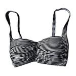 Niptuck Swim Bikini Top Size 6 Black White Striped Swimsuit Beach Cruise… Photo 2