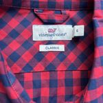 Vineyard Vines Shirt Women’s Size 6 Red Blue Plaid OTG Brr Button Up Preppy Photo 2