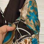 1950s 16/18 handmade silky printed halter dress Photo 5