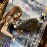 Handmade Black Lava Stone multi color Leather Choker Photo 2