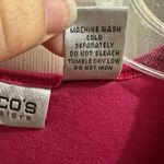 Chico's Chico‘s Travelers Bright Pink Stretch Knit Cap Sleeve Top 1 Medium Vintage Y2K Photo 5