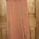 Azazie  women’s orange Maxi Dress sleeves size A8‎ Photo 0