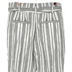 Madewell  Linen Cotton‎ Paperbag Waist Striped Pants Size 12 Nautical Beachy Photo 10