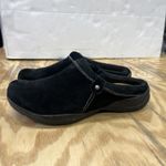 Clarks  Roseville Echo Slip On Clog Black Suede Womens 6.5 Support Comfort Photo 1