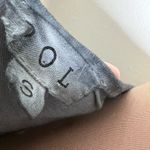 POL Shift Dress Womens Small Gray Acid Wash Tiered Ruffle Lace Artsy Boho Hippie Photo 5