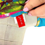 Natori  Paradise Found Wrap Kimono Robe‎ Floral Print Blue Size Medium Photo 9