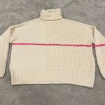 Topshop ‎ Women's Chunkly Turtleneck Sweater Cream White Size Medium Photo 2