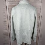 BAGATELLE Women's Light Green Faux Suede Snap Front Shirt Jacket/Shacket Photo 1