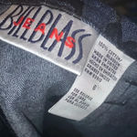 Vintage y2k fairycore flocked velvet denim skirt Blue Size 6 Photo 1