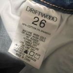 Driftwood  Jackie‎ Floral embroidered high rise skinny straight 26 Photo 7