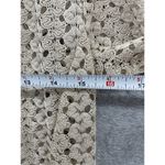 Brittany Black women's cardigan Cream Crochet Long Sleeve Size Small Cover up Photo 5