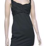 LaRok Women’s Size S Black Ruched Chest Sequin Strappy Back Body Con Mini Dress Photo 0