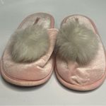 Victoria's Secret Victoria’s Secret velvet Pom slippers size large Photo 1