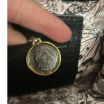 Christian Audigier Snake Clutch Magnetic Closure Python Envelope Purse Black Photo 5