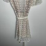 Reformation  Lucas Eyelet Mini Dress Womens New Small Ivory Photo 7