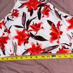 Macolily Orange And White Floral Tie Back Bikini Top Size Large NWT. Removable Pads, Lined, Does Not Include Bottoms. Multiple Photo 9