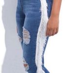Aphrodite  Fringe High Rise Jeans Size 2X Photo 0