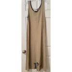 VTG 90’s Safari maxi dress Giraffe teacher resort wear Size M 2 piece knit Tan Size M Photo 4