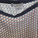 Vince Blue and Cream Relaxed Asymmetrical Camisole Photo 4