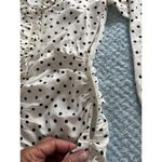 ZARA NWT  Polka Dot Dress Black White Women's XS Coastal Cocktail Beach Grandma Photo 4