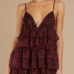 Tobi Tommy Red Ruffle Leopard Dress Photo 0