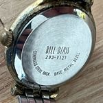Bill Blass Vintage Ladies Watch Black Silver Dial Gold/Stainless Bracelet Photo 7