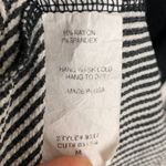 Cool Melon Black Striped Ruffle Half Sleeve Shirt Size M Photo 4