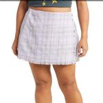 BP  Nordstrom Purple Spray Tweed Mini Skirt NWT Size 1X Photo 0