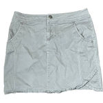 Ascend Casual Mini Skirt Pencil Stretch Gray Lined Tulip Hem Women Size 4 Photo 0