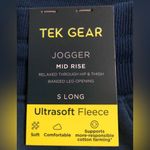Tek Gear  Womens Soft Fleece Lined Athlesure Jogger  Size S Long Teal Pockets New Photo 4