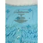 Croft & Barrow Croft &‎ Barrow Intimates Blue Snowflake Sleeveless Nightgown Sleepwear M Photo 3