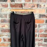 Lou & grey  Black Jersey Knit Wide Leg Pants, S Photo 6