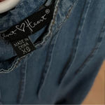 Velvet Heart Tiered denim midi dress with pintuck detail and pockets, size XS, NWOT Photo 2