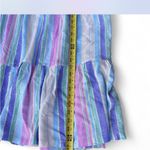 Pastel Striped Midi Dress Pink Size L Photo 6