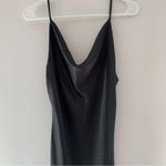 Princess Polly  Black Maxi Satin Cowl Neck Dress Photo 2